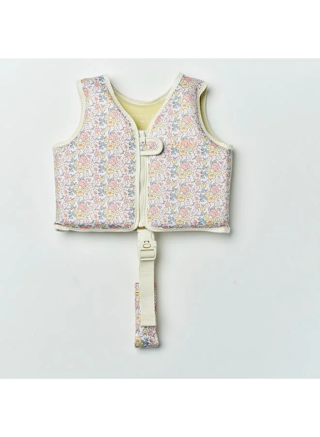 SUNNY LIFE Float Vest 2-3 Into the Garden Ditsy Floral